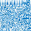 Ocean design by Studio Bilby depicting Polynesian inspired sea creatures.