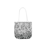 Mermaid Black Tote Bag / White / 33cm x 33cm (S) / Side 1