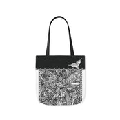 Ocean White Tote Bag / Black / 41cm x 41cm (M) / Side 1