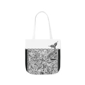 Ocean Black Tote Bag / White /41cm x 41cm (M) / Side 1