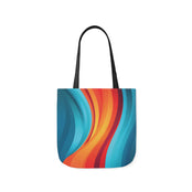 Sunset Wave Tote Bag / Black / 41cm x 41cm (M) / Side 2