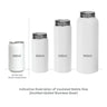 Indicative illustration of insulated bottle size