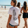 Mermaid White T-Shirt with Black Graphic