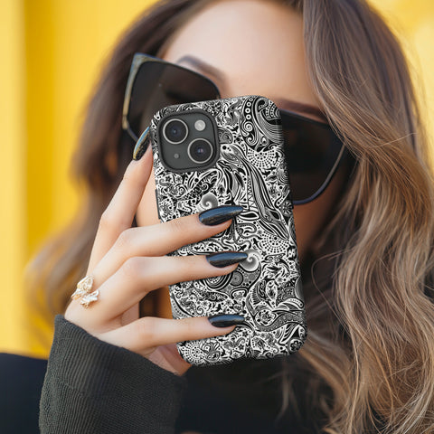 Ocean Black iPhone Tough Phone Case
