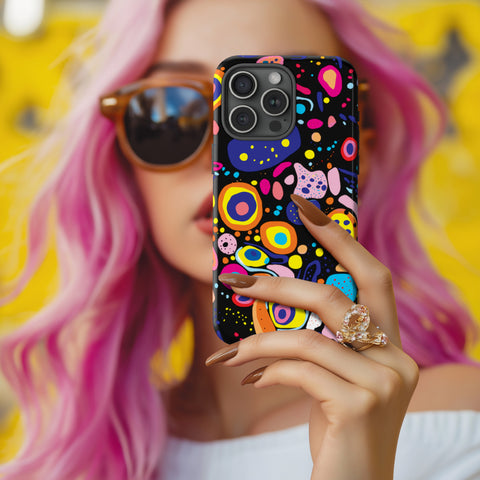 Playful Pizzazz Dark iPhone Tough Phone Case