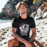 Wave Black T-Shirt with Born to Surf Graphic